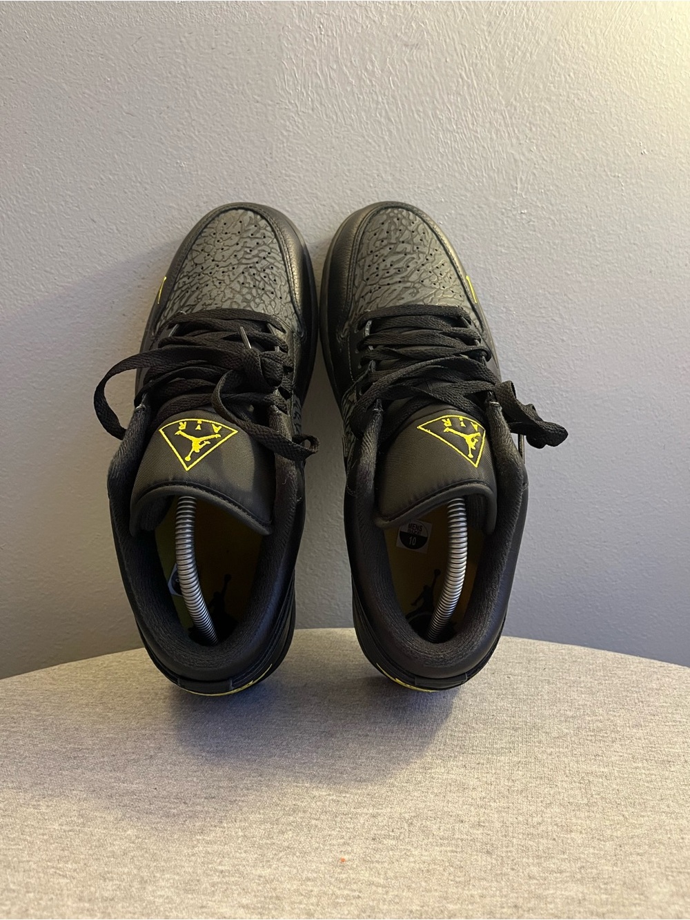 Nike Air Jordan 1 Low SE Black Anthracite Yellow Men’s Shoe Size 10 IM6568-010 - Picture 8 of 12
